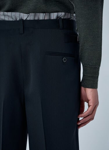 Maison Margiela Wool Pleated Pants Black mla0164005