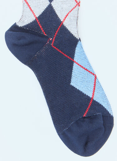 Prada Argyle Socks Blue pra0258024