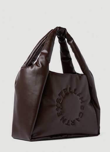 Stella McCartney Logo Puffy Tote Bag Brown stm0250038