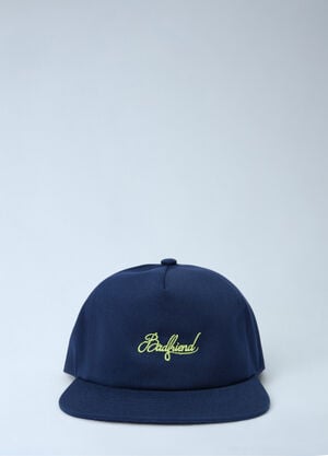 Badfriend Logo Motif Baseball Cap Navy bad0162005