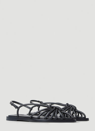 Jil Sander Nappa Sandals Black jil0248023