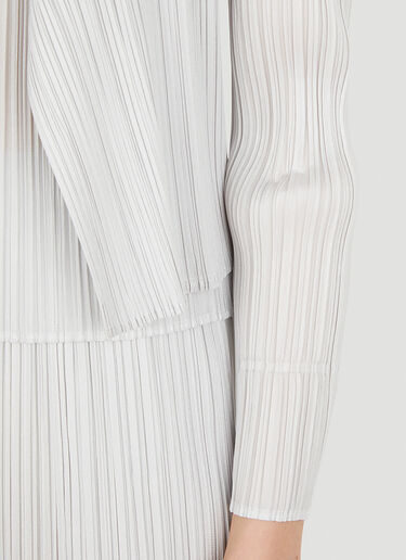 Pleats Please Issey Miyake Basics 褶裥夹克 灰色 plp0251022