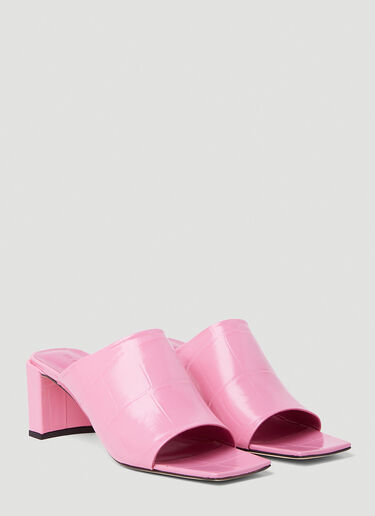 BY FAR Katya Lipstick Heeled Sandals Pink byf0252025