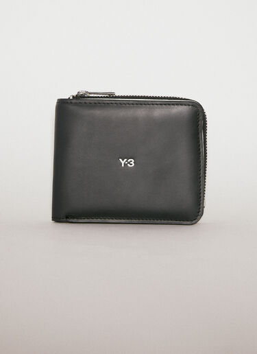 Logo Bi-Fold Leather Wallet Y-3 Logo Bi-Fold Leather Wallet Black yyy0354025
