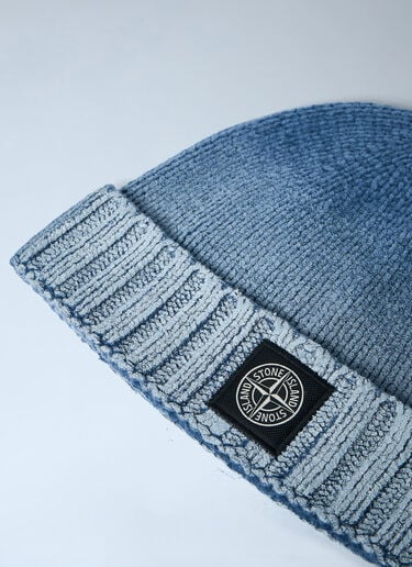 Stone Island Logo Patch Beanie Dark Blue sto0164028