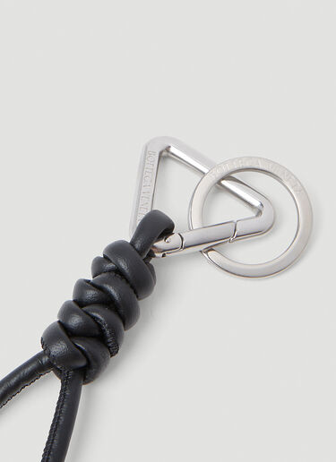 Bottega Veneta Knotted Keyring Black bov0153039