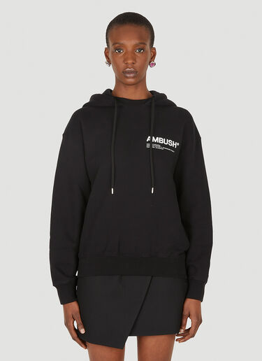 Ambush Workshop Logo Hooded Sweatshirt Black amb0248009