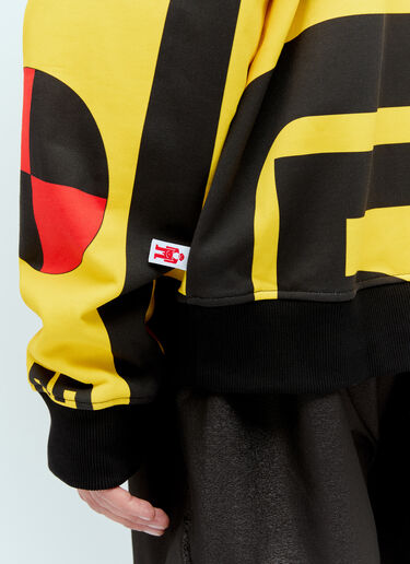 Walter Van Beirendonck マキシジップフード付きスウェットシャツ イエロー wlt0156012