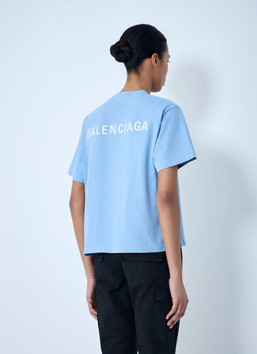 Balenciaga Medium Fit T-Shirt Blue bal0263004
