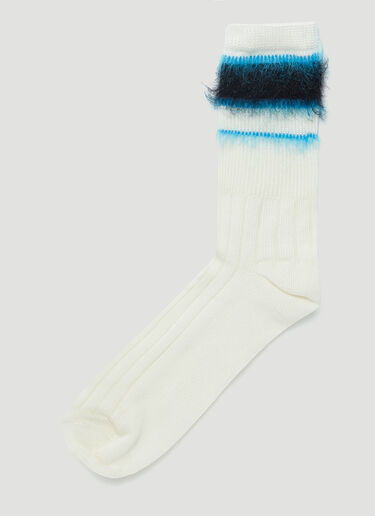 Marni Textured-Knit Socks White mni0143012