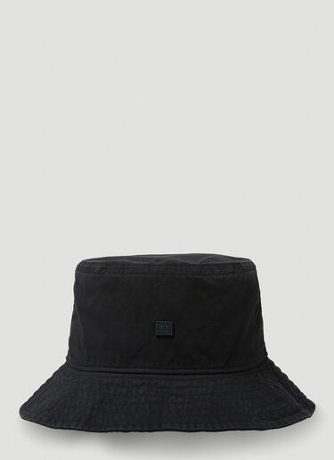 Acne Studios Face Patch Bucket Hat Black acn0149008