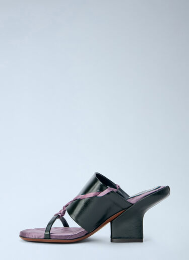 LN-CC® - Dries Van Noten: Braided Strap Mules - Purple Dries Van Noten Braided Strap Mules Purple dvn0265032