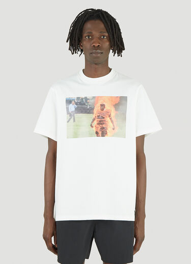 424 Man On Fire T-Shirt White ftf0144010