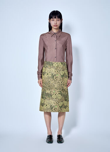 LN-CC® - Dries Van Noten: Calima Fitted Viscose Shirt - Purple Dries Van Noten Calima Fitted Viscose Shirt Purple dvn0266009