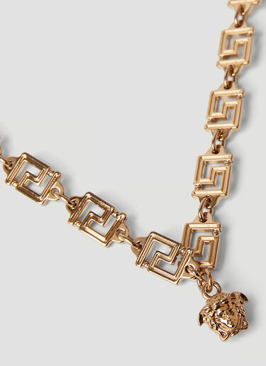 Versace Greca 链环项链 金色 vrs0252037