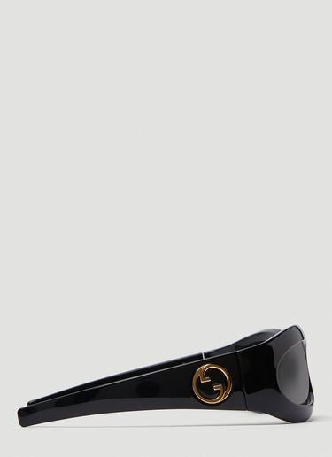 GG1247S Wrap Around Sunglasses Gucci GG1247S Wrap Around Sunglasses Black guc0250260