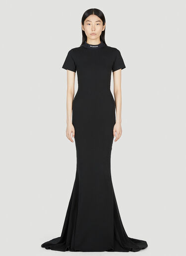 Balenciaga 垂褶连衣裙 黑色 bal0252046