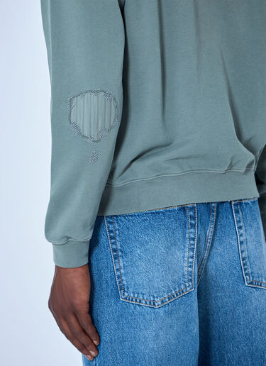 Acne Studios 수선된 플리스 후디 녹색 acn0165013