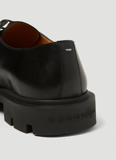 Maison Margiela Track Sole Derby Shoes Black mla0147049