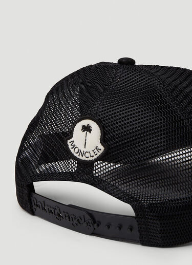 8 Moncler Palm Angels 徽标贴饰棒球帽 白色 mpa0351005