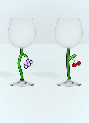 Ichendorf Milano Set Of Six Fruits And Flowers Stemmed Glasses Multicolour wps0691489