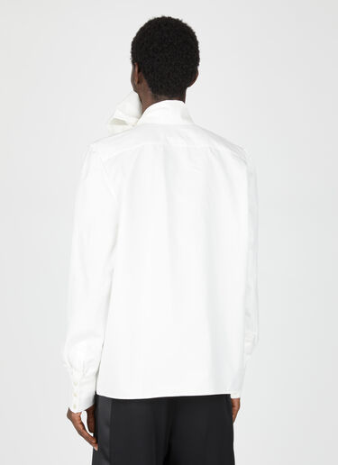 Saint Laurent Lavallière Neck Shirt White sla0154016