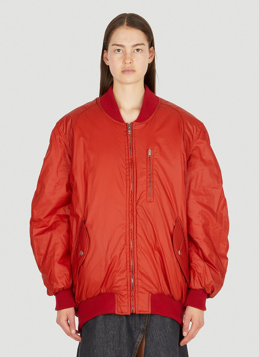 Isabel Marant Kayama Bomber Jacket in Orange LN CC