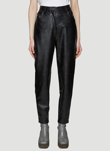 Stella McCartney Hailey Faux Leather Trousers Black stm0237009