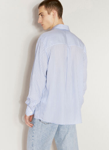 Our Legacy Above Stripe Shirt Blue our0156001