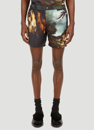 Death Cigarettes Poussin Shorts Blue dec0146016