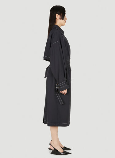 Oversize Trench Coat Ester Manas Oversize Trench Coat Black est0248006
