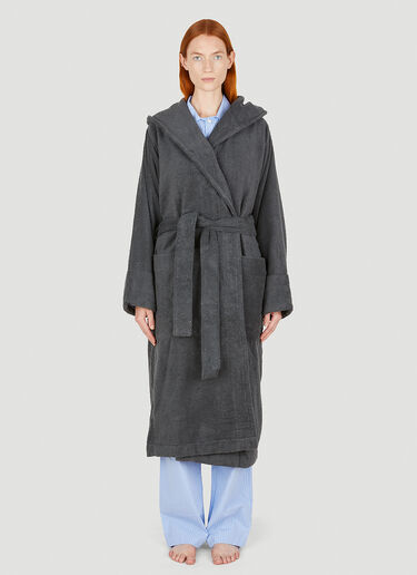 Hooded Bath Robe Tekla Hooded Bath Robe Grey tek0349011