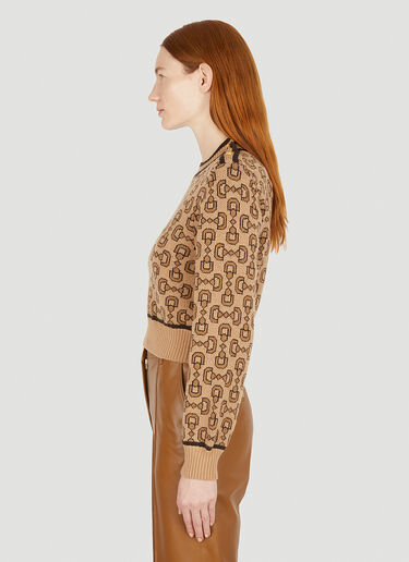Gucci 홀스빗 자카드 스웨터 베이지 guc0251039