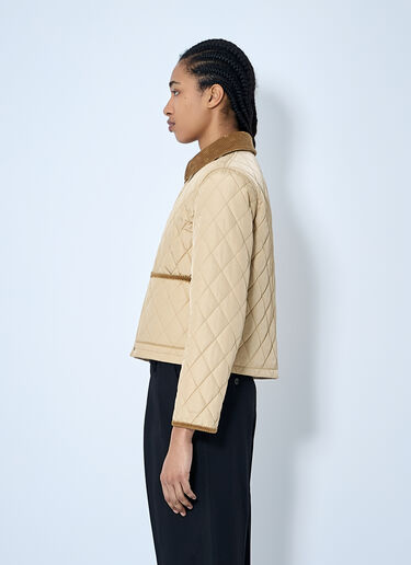 Burberry 퀼팅 쇼트 재킷  베이지 bur0259005