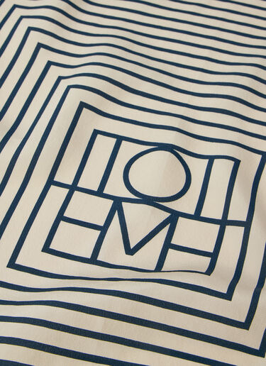 TOTEME Signature 字母花押真丝丝巾 乳白色 tot0257004