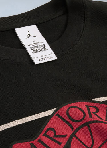 Short Sleeve T-Shirt Levi's x Jordan Short Sleeve T-Shirt Black nik0364023