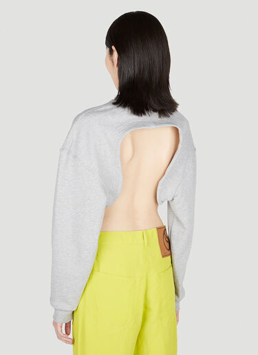 Cropped Sweatshirt adidas by Stella McCartney Cropped Sweatshirt Grey asm0251016