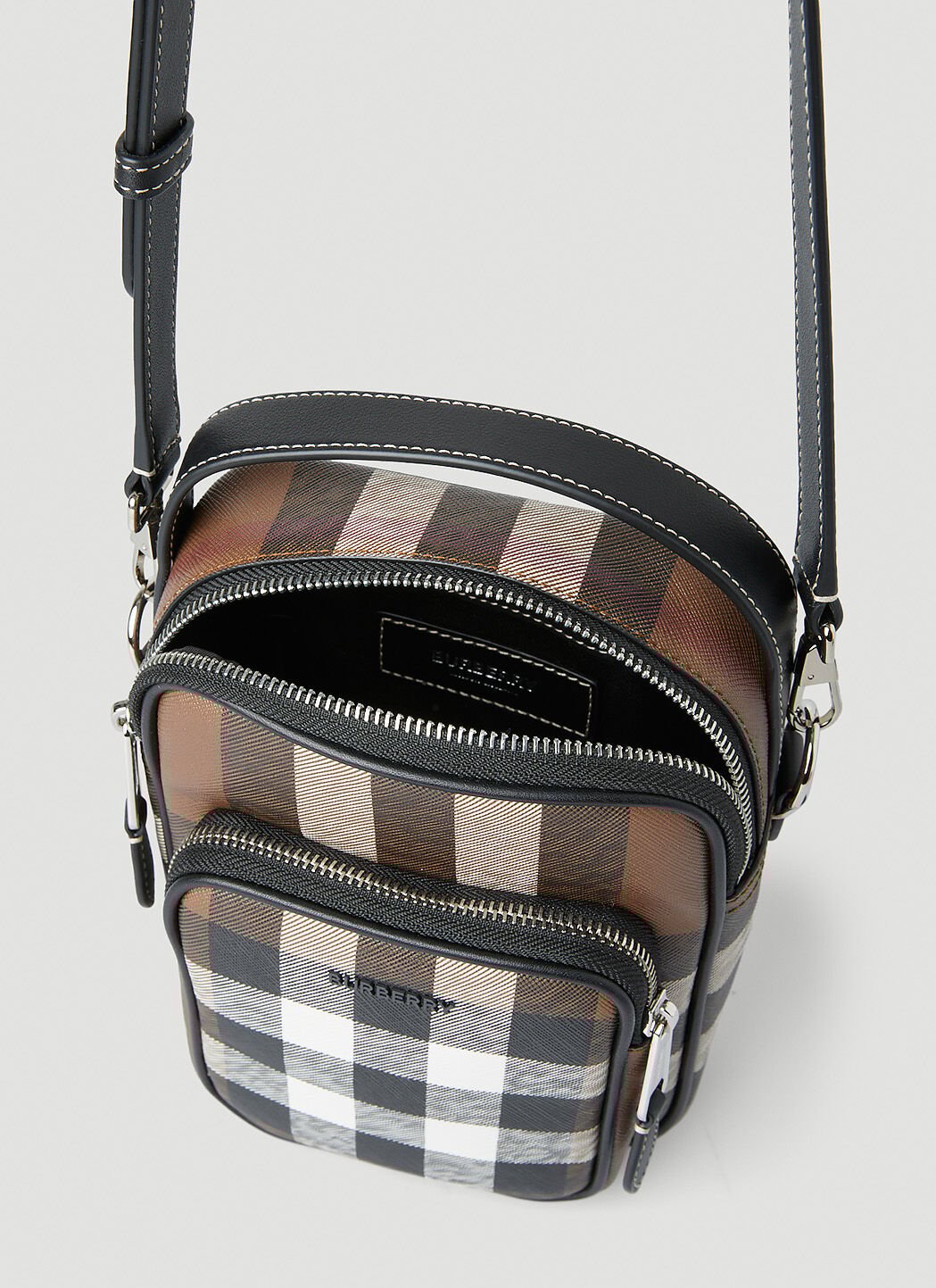 Burberry Check Crossbody Bag in Brown LN CC