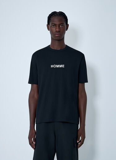 Cotton Jersey T-Shirt Comme des Garçons Homme Cotton Jersey T-Shirt Black cdh0162006