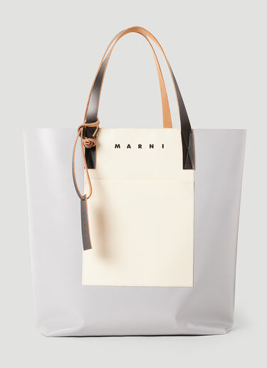 Marni Tribeca Shopping Tote Bag Grey mni0153030