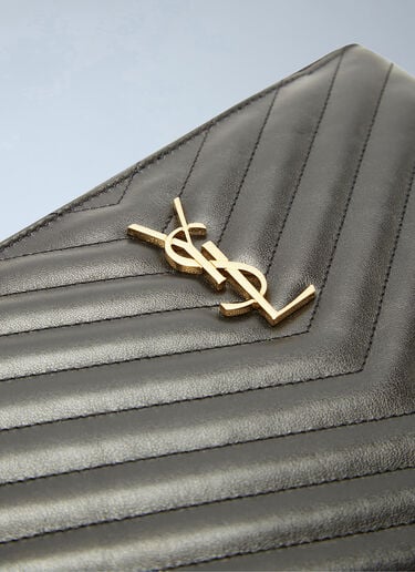 Saint Laurent Monogram Matelassé Pouch Black sla0231049