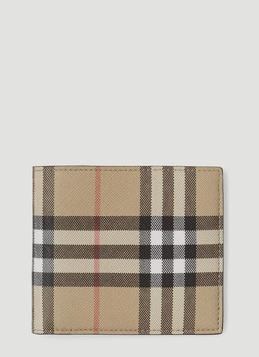 Burberry Vintage Check Bifold Wallet Beige bur0146044