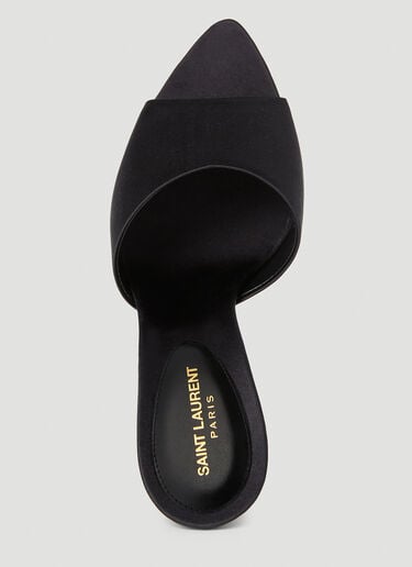 Suite High Heel Mules Saint Laurent Suite High Heel Mules Black sla0251176