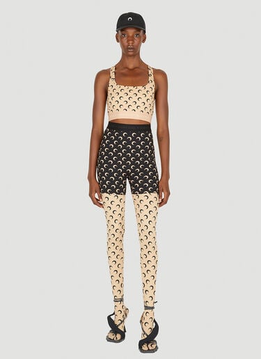 Marine Serre Moon Print Leggings Beige mrs0252014