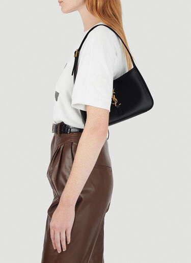 Saint Laurent Le 5 á 7 Hobo Shoulder Bag Black sla0244035