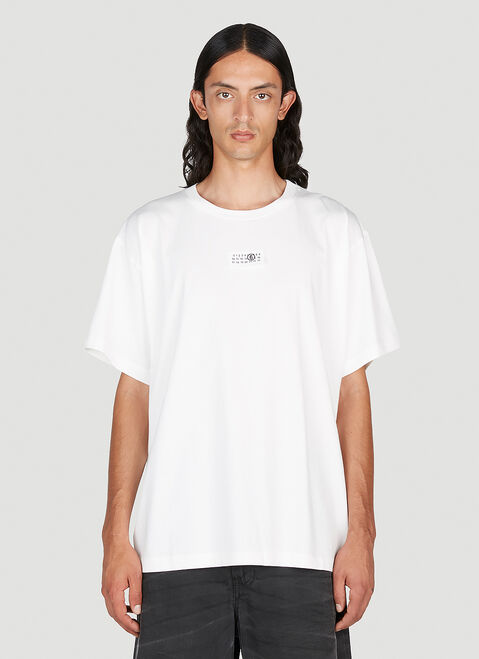 MM6 Maison Margiela 数字ロゴ オーバーサイズTシャツ ブラック mmm0154004