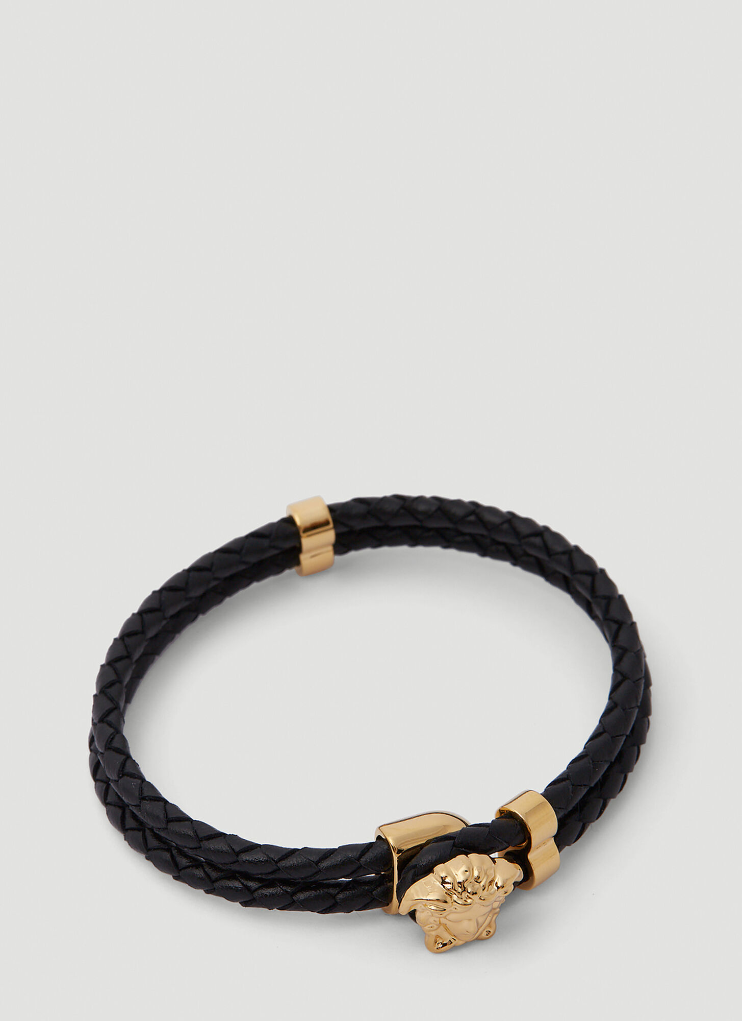Versace Greca Chain Bracelet In Black