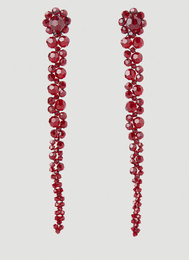 Simone Rocha Drip Earrings Red sra0250018