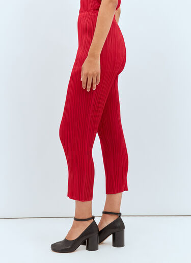 Pleats Please Issey Miyake 褶裥九分裤 红色 plp0257025