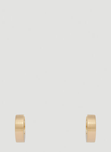 Arch Hoop Satin Small Earrings Tom Wood Arch Hoop Satin Small Earrings Gold tmw0251001
